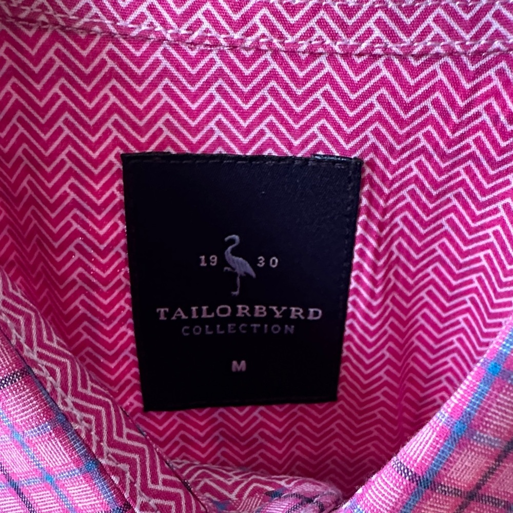 Tailorbyrd Pink and Blue Men's Casual Shirt